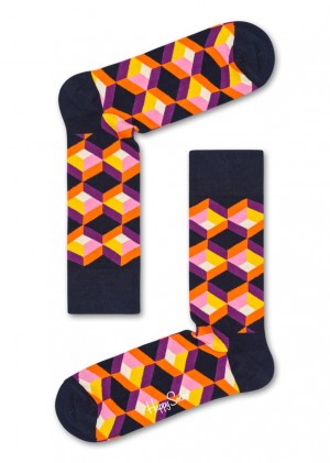 Happy Socks Optic Squre Socken Unisex Navy | Schweiz 69051QHMF