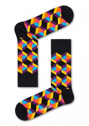 Happy Socks Optiq Square Socken Unisex Schwarz | Schweiz 85293VNQX