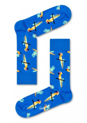 Happy Socks Parrot Socken Unisex Blau | Schweiz 76159YKLF