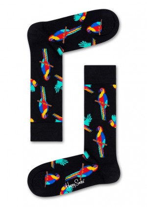 Happy Socks Parrot Socken Unisex Schwarz | Schweiz 67143YTEN