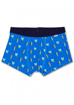 Happy Socks Parrot Trunk Unterwäsche Herren Blau | Schweiz 15694IBYH