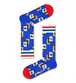 Happy Socks Photos Thin Crew Socken Unisex Navy | Schweiz 52013QKEZ