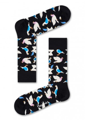 Happy Socks Pigeon Socken Unisex Schwarz | Schweiz 24917GXPW