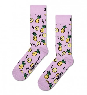 Happy Socks Pineapple Socken Unisex Helllila | Schweiz 19205GCDT