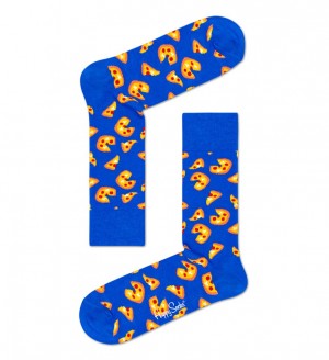 Happy Socks Pizza Socken Unisex Blau | Schweiz 04652ENTG