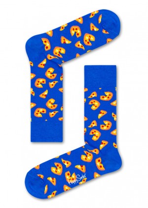 Happy Socks Pizza Socken Unisex Blau | Schweiz 58167YZJE