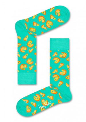 Happy Socks Pizza Socken Unisex Grün | Schweiz 19608VTYU