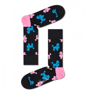 Happy Socks Poodle Socken Unisex Schwarz | Schweiz 90638MLED