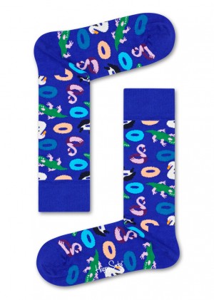 Happy Socks Pool Party Socken Unisex Blau | Schweiz 23945BLHT