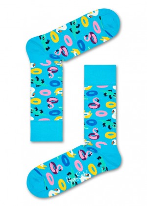 Happy Socks Pool Party Socken Unisex Türkis | Schweiz 54962JAIG