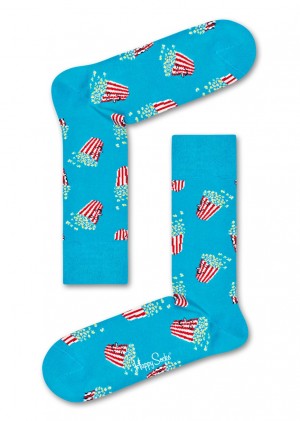 Happy Socks Popcorn Socken Unisex Türkis | Schweiz 78235KNXP