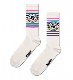 Happy Socks Pride Happiness Everywhere Socken Unisex Weiß | Schweiz 29730TBXR