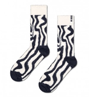 Happy Socks Psychedelic Zebra Socken Unisex Weiß | Schweiz 70831OYXN