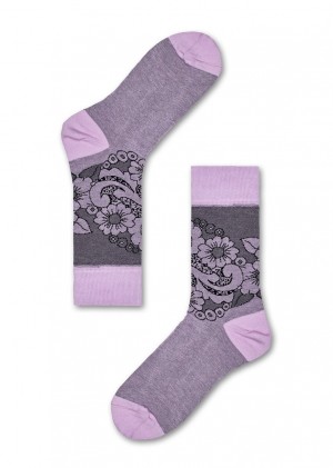 Happy Socks Renata Crew Socken Unisex Lila | Schweiz 41903PGUL