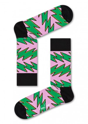 Happy Socks Rock n Roll Stripe Socken Unisex Schwarz | Schweiz 36541VLSP