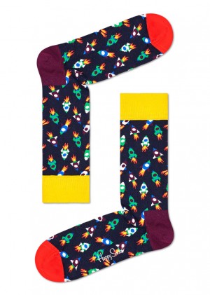 Happy Socks Rocket Socken Unisex Navy | Schweiz 64801EKCI