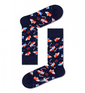 Happy Socks Run For It Socken Unisex Navy | Schweiz 35697RDMS