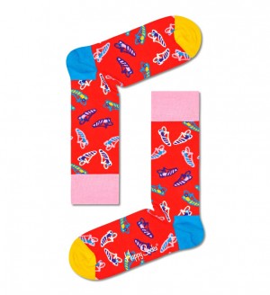 Happy Socks Sandal Socken Unisex Rot | Schweiz 17293WLDV