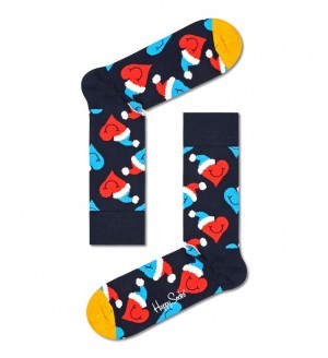 Happy Socks Santa Love Smiling Socken Unisex Navy | Schweiz 78036XAVT