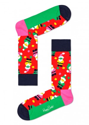 Happy Socks Santa Socken Unisex Rot | Schweiz 68043YTVR