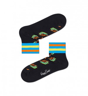 Happy Socks Shadow Flash 1/4 Crew Socken Unisex Mehrfarbig | Schweiz 84375YMOX