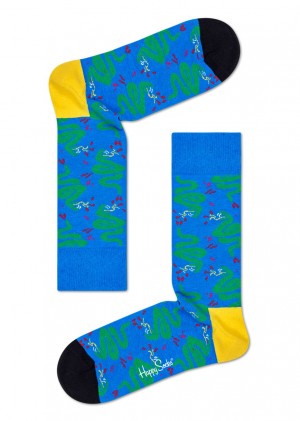 Happy Socks Snake Socken Unisex Blau | Schweiz 35826AMLQ