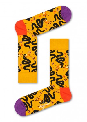 Happy Socks Snake Socken Unisex Gelb | Schweiz 10274AQTM