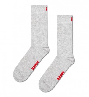 Happy Socks Solid Socken Unisex Grau | Schweiz 12469TKHB