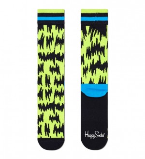 Happy Socks Soundwave Crew Socken Unisex Hellgrün | Schweiz 58392ZVCX