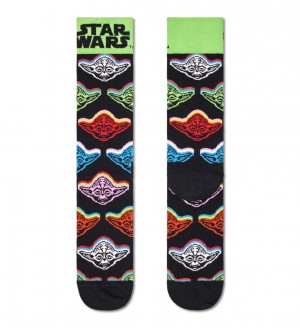 Happy Socks Star Wars™ Yoda Socken Unisex Schwarz | Schweiz 24386YIJF