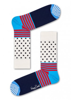 Happy Socks Stripe And Dot Socken Unisex Grau | Schweiz 42813AWTS