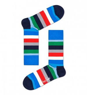 Happy Socks Stripe Socken Unisex Blau | Schweiz 54190BOZJ