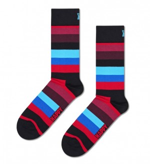 Happy Socks Stripe Socken Unisex Schwarz | Schweiz 72153ADPG