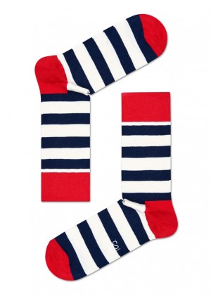 Happy Socks Stripe Socken Unisex Weiß | Schweiz 36820PCFY