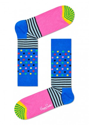 Happy Socks Stripes & Dots Socken Unisex Blau | Schweiz 67482FRIK