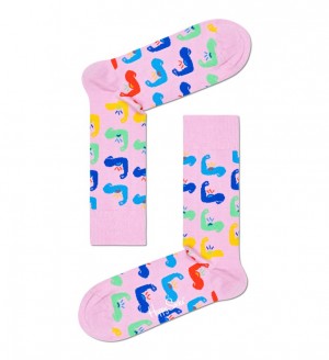 Happy Socks Strong Socken Unisex Hellrosa | Schweiz 28317MSNL