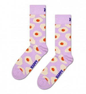 Happy Socks Sunny Side Up Socken Unisex Helllila | Schweiz 59380PHSX