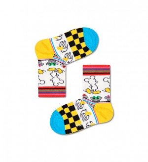 Happy Socks Sunny Sketch Socken Kinder Weiß | Schweiz 25764EAWM