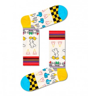 Happy Socks Sunny Sketch Socken Unisex Weiß | Schweiz 40391RYBO