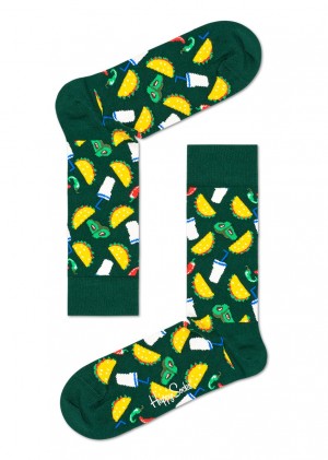 Happy Socks Taco Socken Unisex Dunkelgrün | Schweiz 53860AIDF