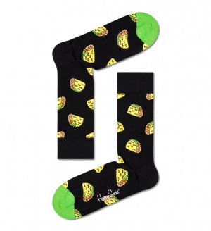 Happy Socks Taco To Go Socken Unisex Schwarz | Schweiz 19607KASV