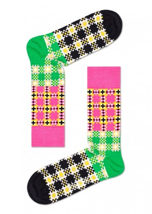 Happy Socks Tartan Square Socken Unisex Rosa | Schweiz 10298EZGI