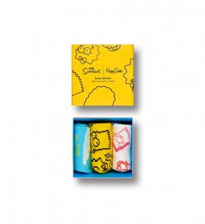 Happy Socks The Simpsons 3-Pack Gift Set Kinder Gelb | Schweiz 94185UDYM