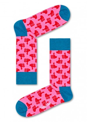 Happy Socks Thumbs Up Socken Unisex Rosa | Schweiz 95734YXJG