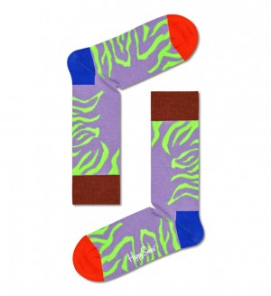 Happy Socks Tiger Rave Socken Unisex Helllila | Schweiz 80721VDCP