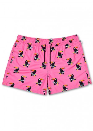 Happy Socks Toucan Badehose Herren Rosa | Schweiz 91378GOIU