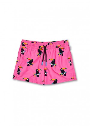 Happy Socks Toucan Badehose Kinder Rosa | Schweiz 25409ILFU