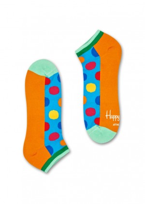 Happy Socks Turn Big Dot Low Socken Unisex Orange Blau | Schweiz 28350OACV