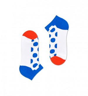 Happy Socks Turn Big Dot Low Socken Unisex Weiß | Schweiz 98623BSIC