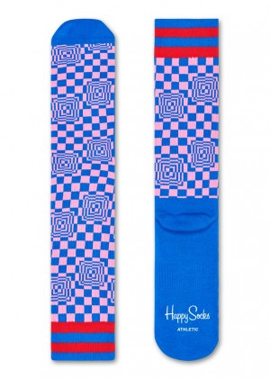 Happy Socks Turn Checked Socken Unisex Blau | Schweiz 76150QSLE